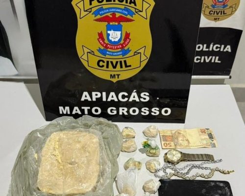 Mulher é presa por tráfico com mais de 1 kg de cocaína em Apiacás