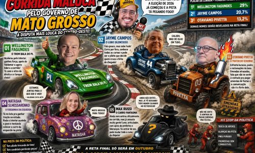 A “Corrida Maluca” pelo Governo de Mato Grosso já começou — e os motores da política estão pegando fogo