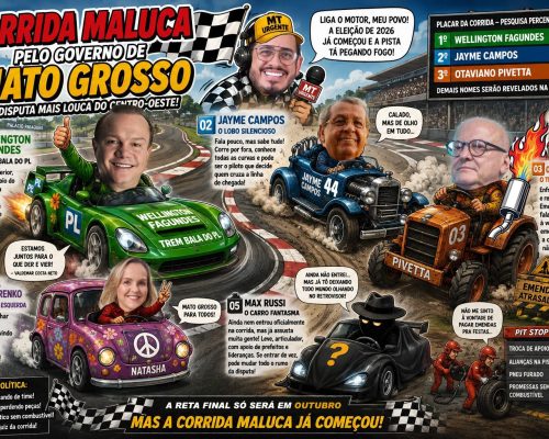A “Corrida Maluca” pelo Governo de Mato Grosso já começou — e os motores da política estão pegando fogo