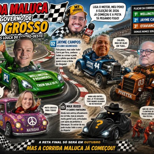A “Corrida Maluca” pelo Governo de Mato Grosso já começou — e os motores da política estão pegando fogo