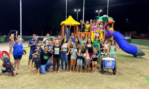 Nova praça transforma noite de lazer e reforça investimentos em São Lourenço de Fátima