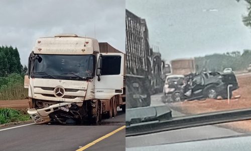 Tragédia na BR-163: colisão frontal mata duas pessoas em Sorriso
