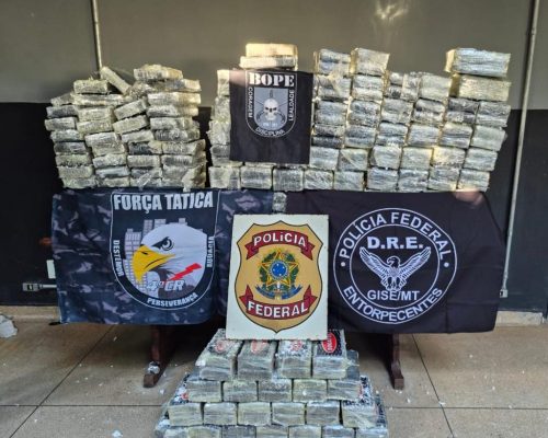 CARGA MILIONÁRIA DE COCAÍNA É INTERCEPTADA EM MT E CAUSA PREJUÍZO DE R$ 15 MILHÕES AO CRIME