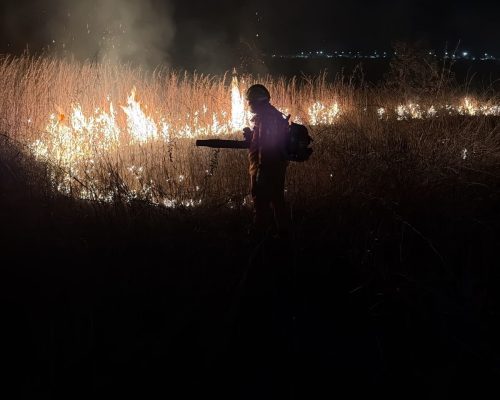 Fogo ameaça carreta e mobiliza Bombeiros em dois incêndios de vegetação em Campo Verde