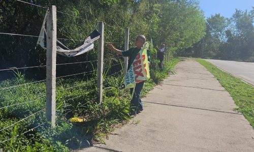 Operação Cidade Limpa retira mais de 60 anúncios irregulares de vias públicas em Cuiabá