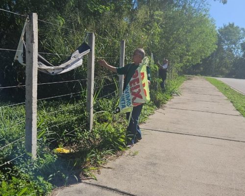 Operação Cidade Limpa retira mais de 60 anúncios irregulares de vias públicas em Cuiabá