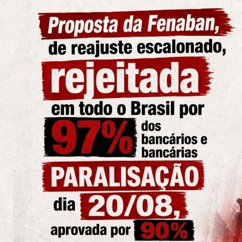 Bancários de Mato Grosso aprovam paralisação nacional para quinta-feira em Cuiabá