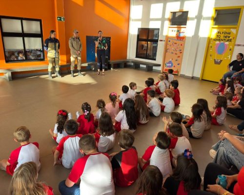 Corpo de Bombeiros promove projeto educativo nas escolas para prevenção de incêndios florestais
