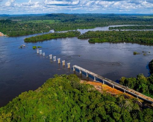 Obra da maior ponte de Mato Grosso atinge 43,91% de execução; veja fotos