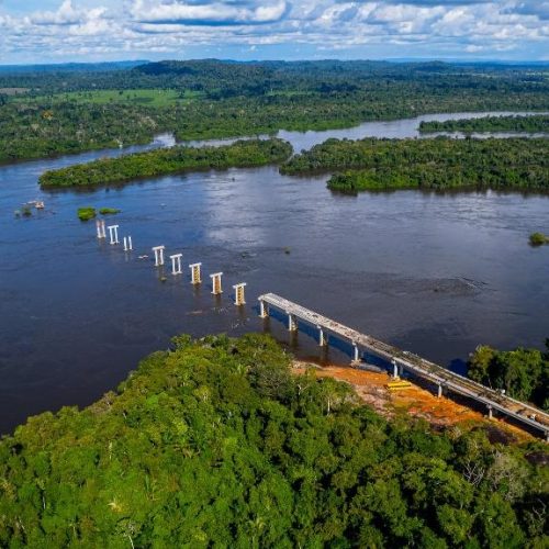 Obra da maior ponte de Mato Grosso atinge 43,91% de execução; veja fotos