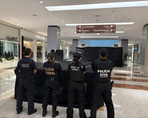 Forças de segurança deflagram operação para reprimir o comércio de eletrônicos clandestinos