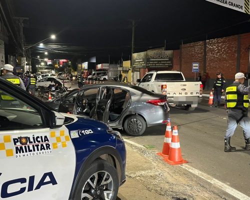 Operação Lei Seca termina com cinco prisões e 48 veículos removidos em Várzea Grande