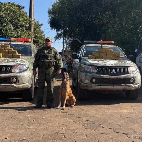 Gefron intercepta ônibus de pacientes com 50 kg de cocaína em Várzea Grande