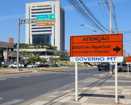 Alça de acesso à Avenida Miguel Sutil será interditada a partir de segunda-feira (29)