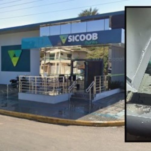 Bandidos invadem agência do Sicoob e levam quase R$ 300 mil em Barra do Garças