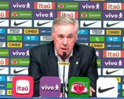 Ancelotti divulga convocação da Seleção Brasileira para os últimos amistosos de 2025