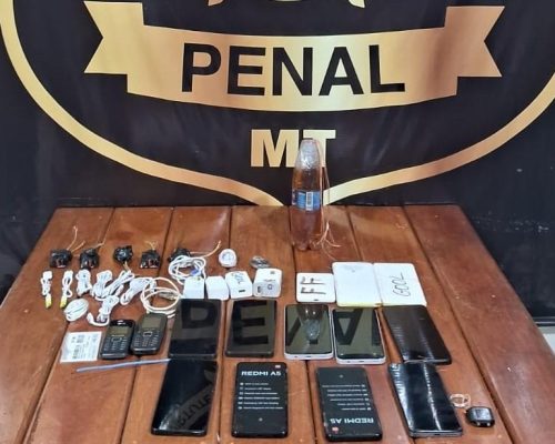 Polícia Penal intercepta pacotes e impede entrada de 14 celulares levados por drones
