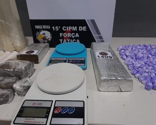 Polícia Militar conduz quatro suspeitos por tráfico de drogas em Várzea Grande