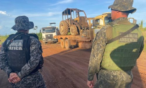 Batalhão Ambiental da PM apreende equipamentos após denúncia de crime em zona rural de Colniza