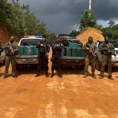 Forças de segurança apreendem mais de 540 quilos de cocaína e prendem dois na fronteira de Mato Grosso