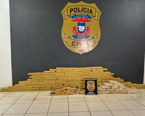 Polícia Civil prende quatro pessoas e apreende mais de 140 quilos de drogas em Tangará da Serra