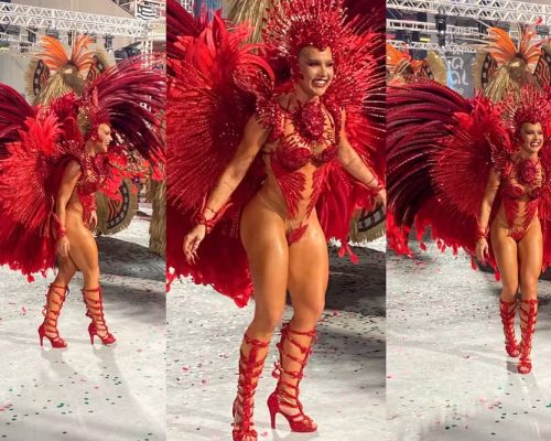 Fantasia de Virginia apresenta imprevistos na Sapucaí e influenciadora conclui desfile sem parte do figurino