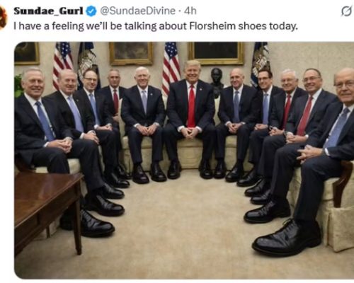 Sapatos “folgados” viram meme: Donald Trump presenteia aliados com números errados e situação viraliza