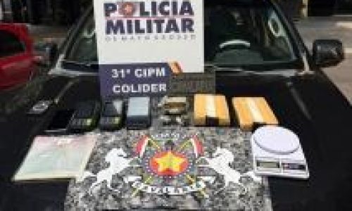Cavalaria da PM apreende 2 kg de cocaína, prende suspeito e desarticula ponto de tráfico em Colíder