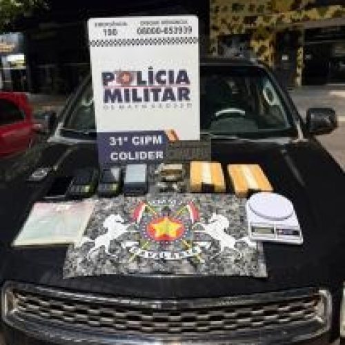 Cavalaria da PM apreende 2 kg de cocaína, prende suspeito e desarticula ponto de tráfico em Colíder