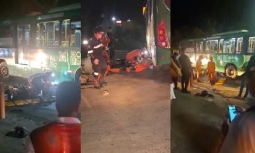 Motociclista morre após ser atingido por ônibus em cruzamento de avenida em Cuiabá
